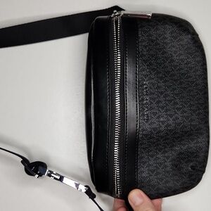 Michael Kors Black and Gray Belt Bag